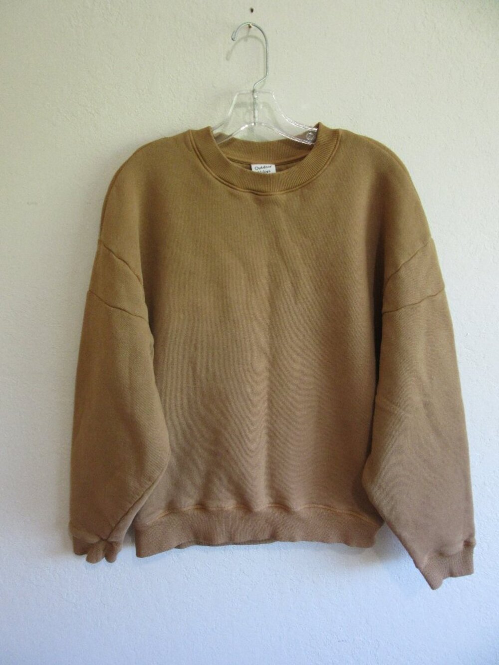 Outdoor Voices Camel Color M Pullover Sweatshirt